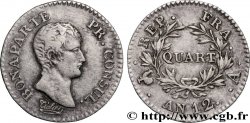 Quart (de franc) Bonaparte Premier Consul 1804 Paris F.157/1