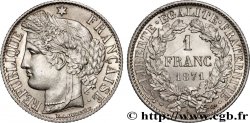 1 franc Cérès, Troisième République, petit A 1871 Paris F.216/2