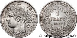 1 franc Cérès, IIIe République, petit A 1872 Paris F.216/5