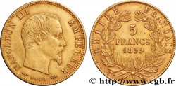 5 francs or Napoléon III, tête nue, grand module 1859 Paris F.501/7