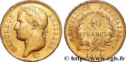 40 francs or Napoléon Ier tête laurée, République française 1808 Paris F.540/2