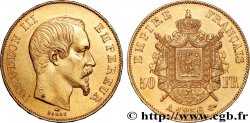50 francs or Napoléon III, tête nue 1856 Paris F.547/3