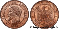 Deux centimes Napoléon III, tête nue 1855 Marseille F.107/35