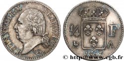 1/4 franc Louis XVIII  1817 Paris F.163/1