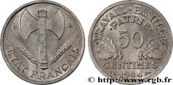 50 centimes Francisque, légère 1944 Beaumont-Le-Roger F.196/5