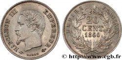 20 centimes Napoléon III, tête nue 1860 Paris F.148/13