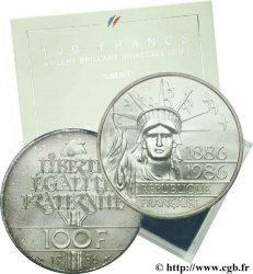 Brillant Universel 100 francs Liberté (Statue de la) 1986 Paris F.454/2 var. FDC68 
