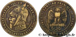 Médaille satirique Lt 25, module de Cinq centimes, type B “Os et Cigarette” 1870 s.l. Schw.B1a 