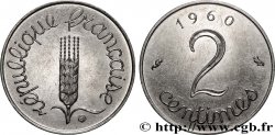 Pré-série de 2 centimes Épi, sans le mot ESSAI 1960 Paris GEM.8 8 SUP+ 