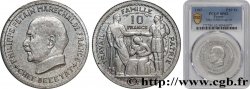 Essai de 10 francs Pétain en aluminium par Bazor/Vézien 1943 Paris GEM.179 1