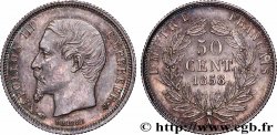 50 centimes Napoléon III, tête nue 1858 Paris F.187/9