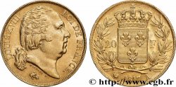 20 francs or Louis XVIII, tête nue 1817 Paris F.519/5
