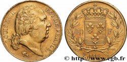 20 francs or Louis XVIII, tête nue 1818 Lille F.519/14
