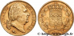 20 francs or Louis XVIII, tête nue 1819 Lille F.519/18