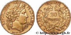 20 francs or Cérès 1850 Paris F.529/3