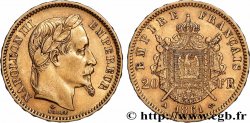20 francs or Napoléon III, tête laurée 1861 Paris F.532/1 XF 
