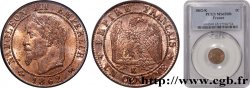 Un centime Napoléon III, tête laurée 1862 Bordeaux F.103/7