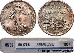 50 centimes Semeuse 1907 Paris F.190/14
