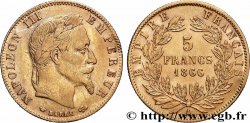 5 francs or Napoléon III, tête laurée 1866 Paris F.502/9