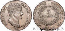 5 francs Bonaparte Premier Consul 1804 Paris F.301/9 SUP 
