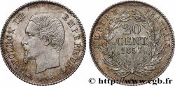 20 centimes Napoléon III, tête nue 1857 Paris F.148/7