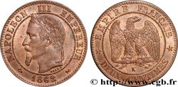 Deux centimes Napoléon III, tête laurée, buste définitif 1862 Bordeaux F.108A/7