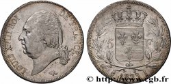 5 francs Louis XVIII, tête nue 1823 Limoges F.309/81
