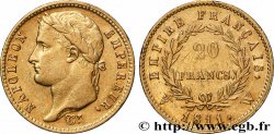 20 francs or Napoléon, tête laurée, Empire français 1811 Lille F.516/21