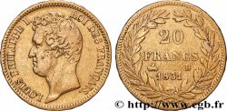 20 francs or Louis-Philippe, Tiolier, tranche inscrite en relief 1831 Rouen F.525/3