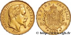 20 francs or Napoléon III, tête laurée, petit BB 1867 Strasbourg F.532/16