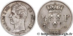 1/4 franc Charles X 1826 Paris F.164/2