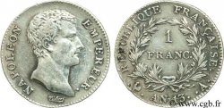 1 franc Napoléon Empereur, Calendrier révolutionnaire 1805 Paris F.201/14