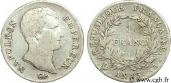 1 franc Napoléon Empereur, Calendrier révolutionnaire 1805 Paris F.201/14