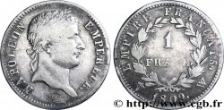 1 franc Napoléon Ier tête laurée, Empire français 1809 Lille F.205/11 TB20 