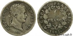 1 franc Napoléon Ier tête laurée, Empire français 1813 Paris F.205/58 TB25 