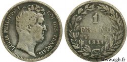1 franc Louis-Philippe, tête nue 1831 Lille F.209/12