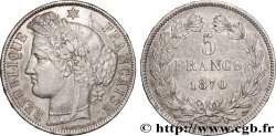 5 francs Cérès, sans légende 1870 Bordeaux F.332/2
