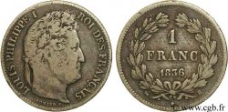 1 franc Louis-Philippe, couronne de chêne 1836 Rouen F.210/51