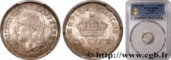 20 centimes Napoléon III, tête laurée, grand module 1867 Strasbourg F.150/2