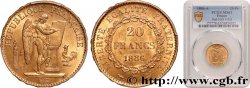 20 francs or Génie, IIIe République 1886 Paris F.533/9