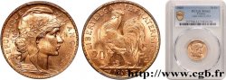 20 francs or Coq, Dieu protège la France 1905 Paris F.534/10
