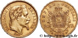 20 francs or Napoléon III, tête laurée 1866 Paris F.532/13