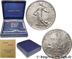 Piéfort Nickel de 1 franc Semeuse 1975 Paris GEM.104 P1