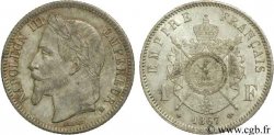 1 franc Napoléon III, tête laurée 1867 Strasbourg F.215/7
