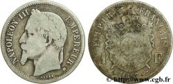 1 franc Napoléon III, tête laurée 1867 Strasbourg F.215/7