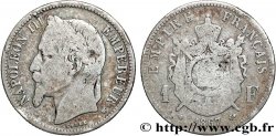 1 franc Napoléon III, tête laurée 1867 Strasbourg F.215/7