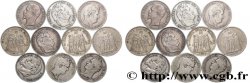 Lot de dix écus de 5 francs n.d.  F.-/