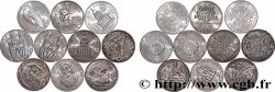 Lot de 10 pièces de 100 francs commémoratives - - F.-/