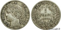 1 franc Cérès, IIIe République 1871 Paris F.216/1 TB25 