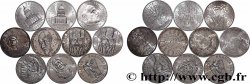 Lot de 10 pièces de 100 francs commémoratives - - F.-/
